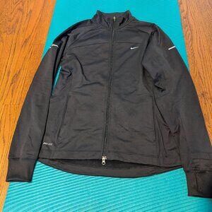 Black Nike Athletic Fleece Lined Jacket Medium